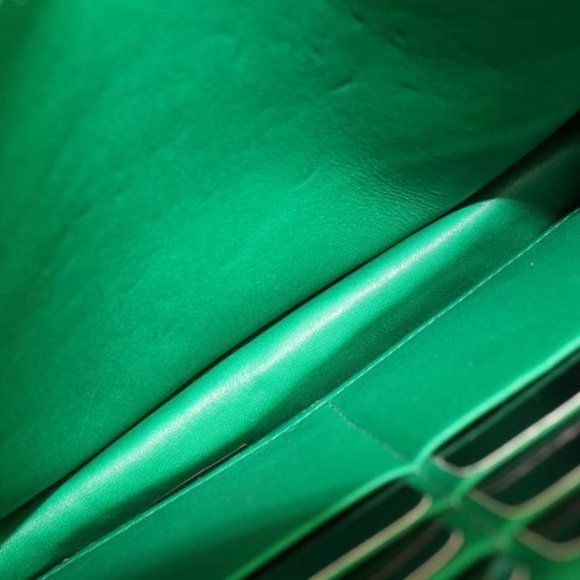 Chanel Ultra Rare Emerald Green Alligator Wallet on Chain SHW WOC 46cz414s - Picture 9 of 12